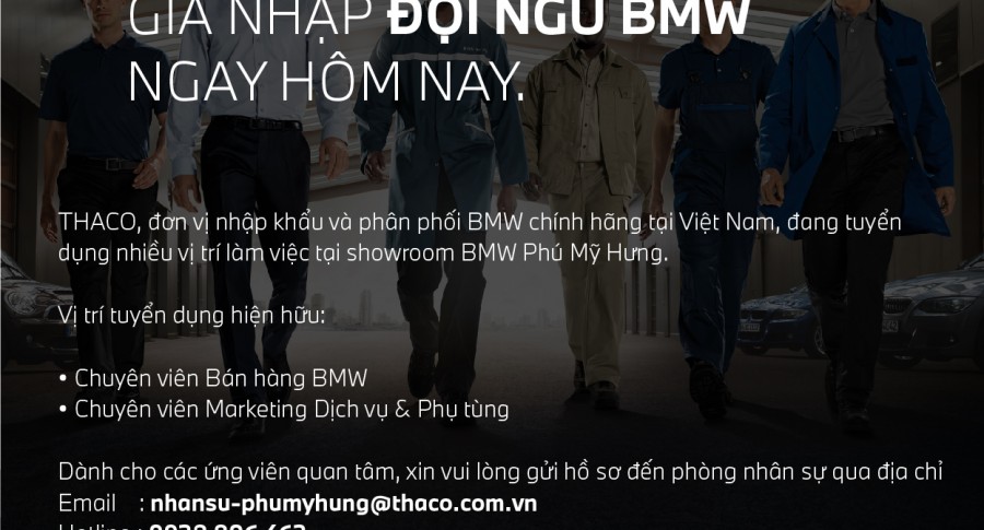 BMW Phú Mỹ Hưng Tuyển Dụng