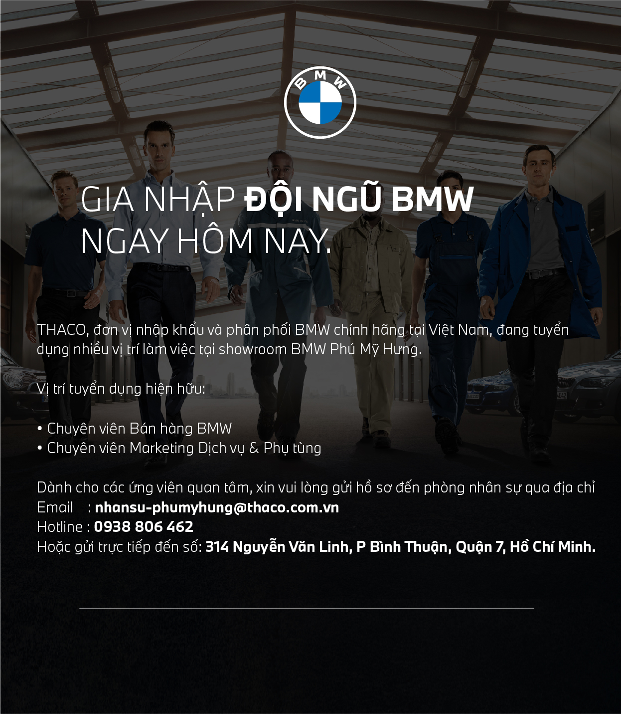 BMW Phú Mỹ Hưng Tuyển Dụng