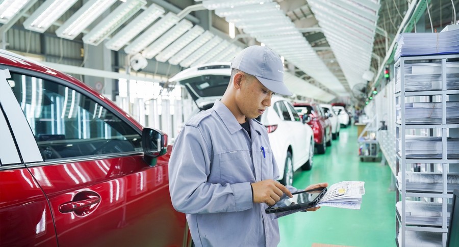 THACO MAZDA plant promotes digital application in production