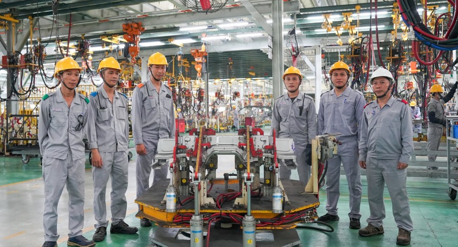 THACO KIA Plant keeps on optimizing production processes and technology