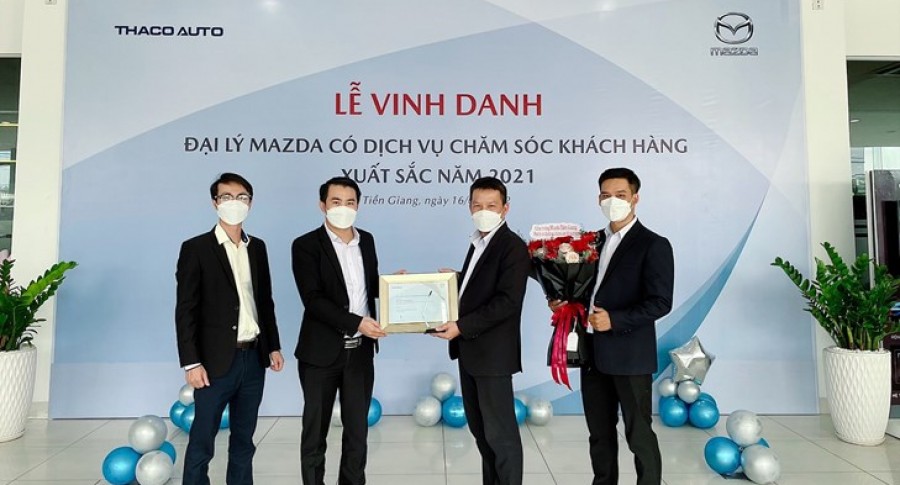 Mazda vinh danh đại lý “Chăm sóc khách hàng tốt nhất năm 2021"