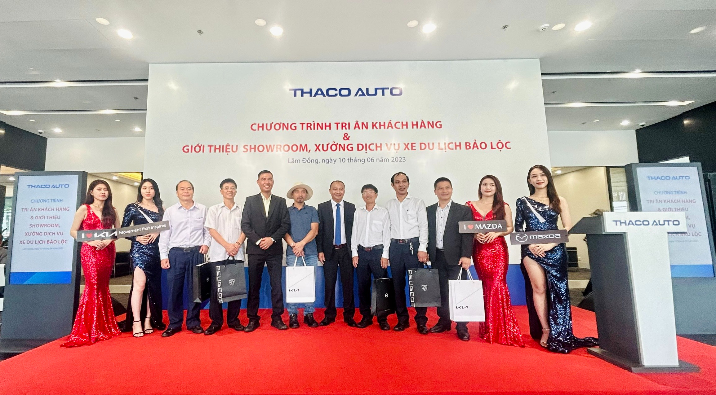 THACO AUTO Lâm Đồng tri ân khách hàng và giới thiệu showroom, xưởng dịch vụ xe du lịch Bảo Lộc, Lâm Đồng