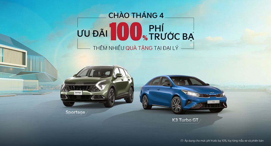 KIA offers a 100% discount on registration fees and many other attractive incentives in April 2023