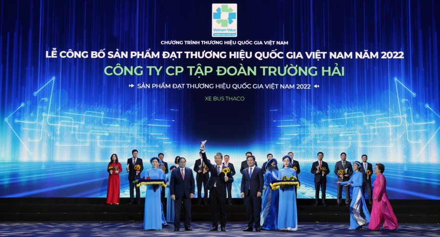 Sản phẩm xe Bus THACO đạt Thương hiệu quốc gia năm 2022