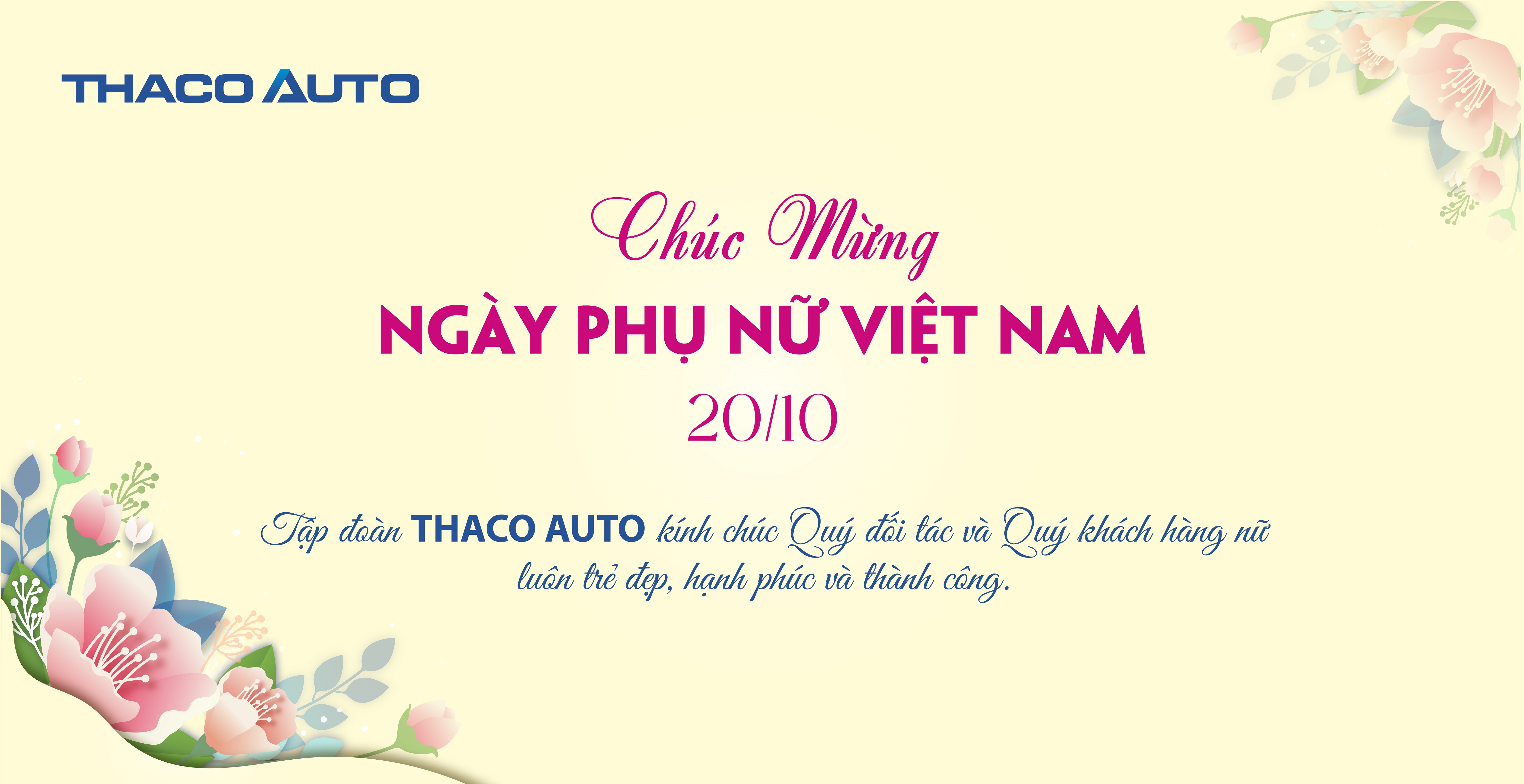 CHÚC MỪNG NGÀY PHỤ NỮ VIỆT NAM 20/10